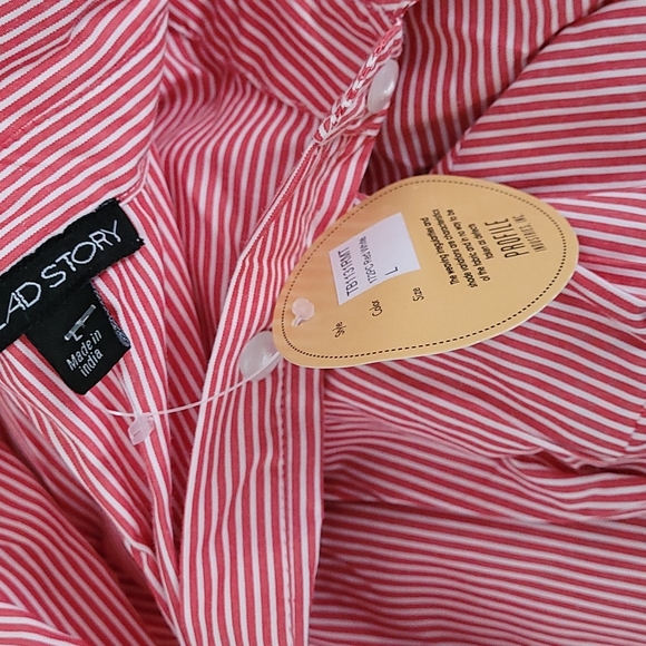 Tread Story Asymmetrical Shirt Dress (BRAN-NEW) - Picture 12 of 12